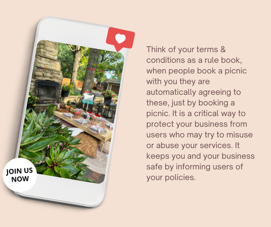 Picnic Terms & Conditions Template