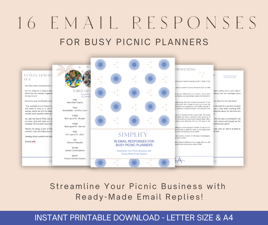 16 Email Responses for Busy Picnic Planners