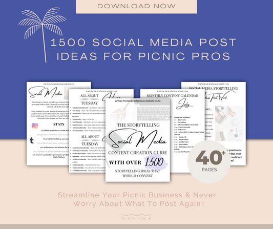 1500 Social Media Post Ideas For Picnic Pros