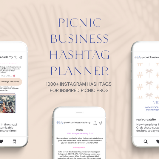 Picnic Business Hashtag Planner